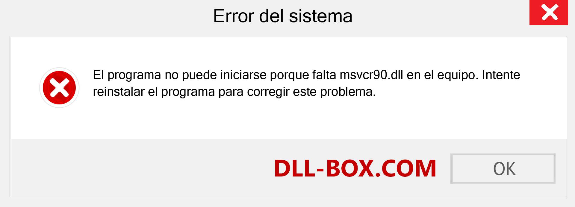 ¿Falta el archivo msvcr90.dll ?. Descargar para Windows 7, 8, 10 - Corregir msvcr90 dll Missing Error en Windows, fotos, imágenes